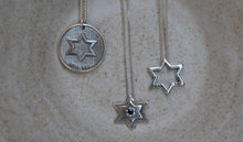 Load image into Gallery viewer, Star of david with sapphires