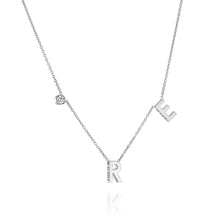 Load image into Gallery viewer, Gold Personalized Name Necklace with Diamond