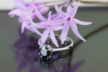Load image into Gallery viewer, Black diamond engagement ring