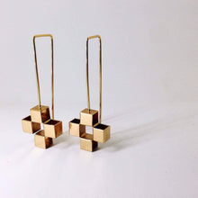 Load image into Gallery viewer, Drop Cross Earrings