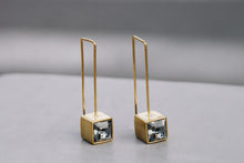 Load image into Gallery viewer, Long drop Earrings with Swarovski