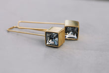 Load image into Gallery viewer, Long drop Earrings with Swarovski