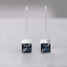 Load image into Gallery viewer, Long drop Earrings with Swarovski