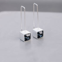 Load image into Gallery viewer, Long drop Earrings with Swarovski