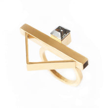 Load image into Gallery viewer, Triangle Cocktail ring