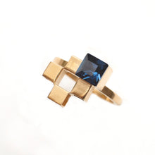 Load image into Gallery viewer, Cross ring with Swarovski