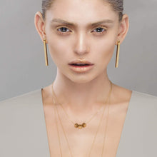 Load image into Gallery viewer, long tube earrings for wedding