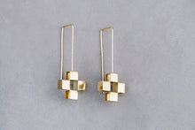 Load image into Gallery viewer, Drop Cross Earrings