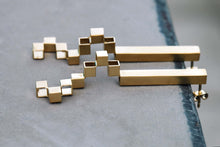 Load image into Gallery viewer, Architectural Long stud earrings