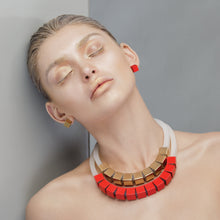 Load image into Gallery viewer, Spiral statement necklace