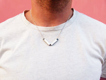 Load image into Gallery viewer, sterling silver V pendant
