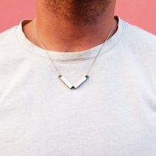 Load image into Gallery viewer, sterling silver V pendant