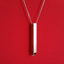 Load image into Gallery viewer, Sterling Silver bar pendant