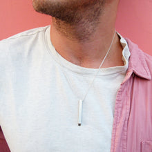 Load image into Gallery viewer, Sterling Silver bar pendant