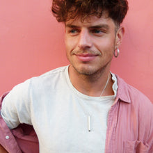 Load image into Gallery viewer, Sterling Silver bar pendant