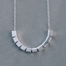 Load image into Gallery viewer, Silver half moon Necklace
