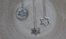 Load image into Gallery viewer, Star of david with sapphires
