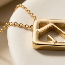 Load image into Gallery viewer, 14K Yellow Gold Hebrew Letter &amp; Name Necklace
