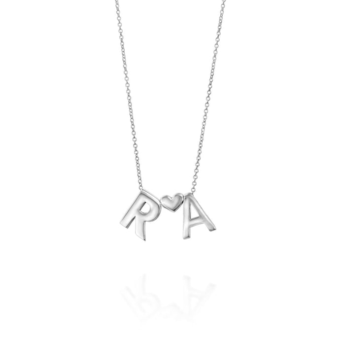 gold personalized letter necklace