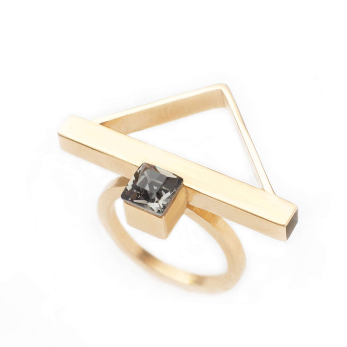 Triangle Cocktail ring