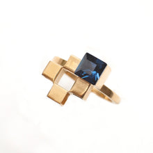 Load image into Gallery viewer, Cross ring with Swarovski
