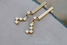 Load image into Gallery viewer, Architectural Long stud earrings
