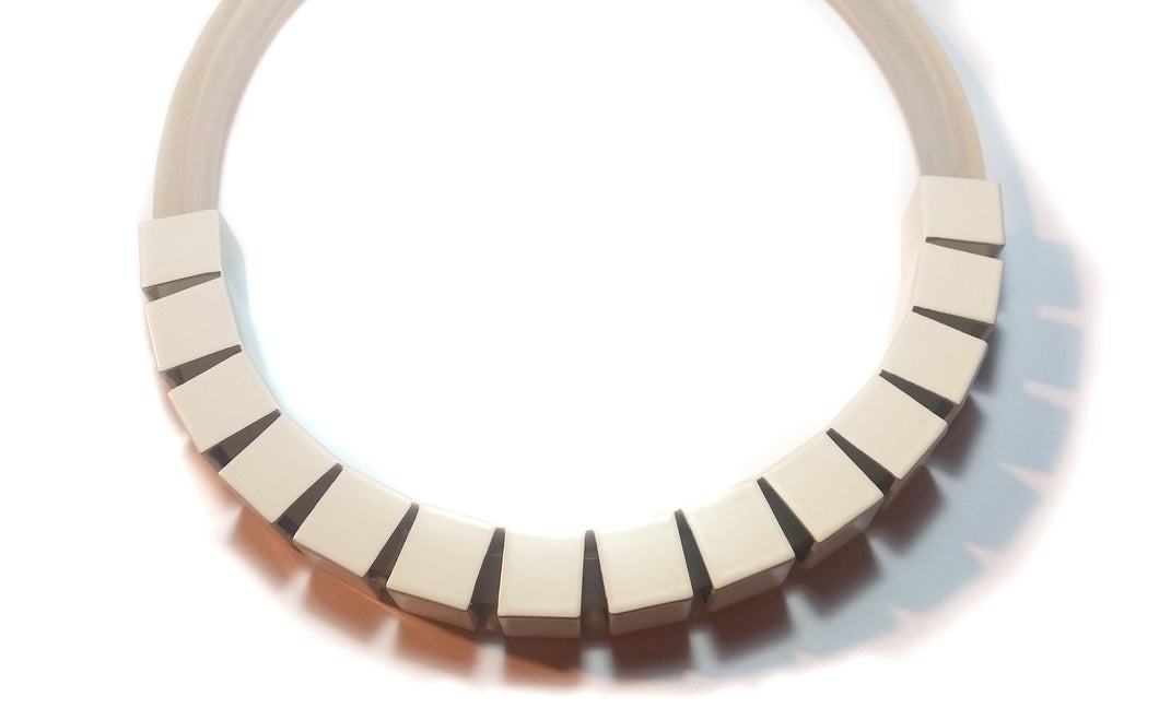 Spiral statement necklace